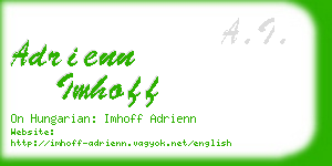 adrienn imhoff business card